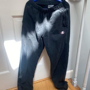 black jogger sweatpants